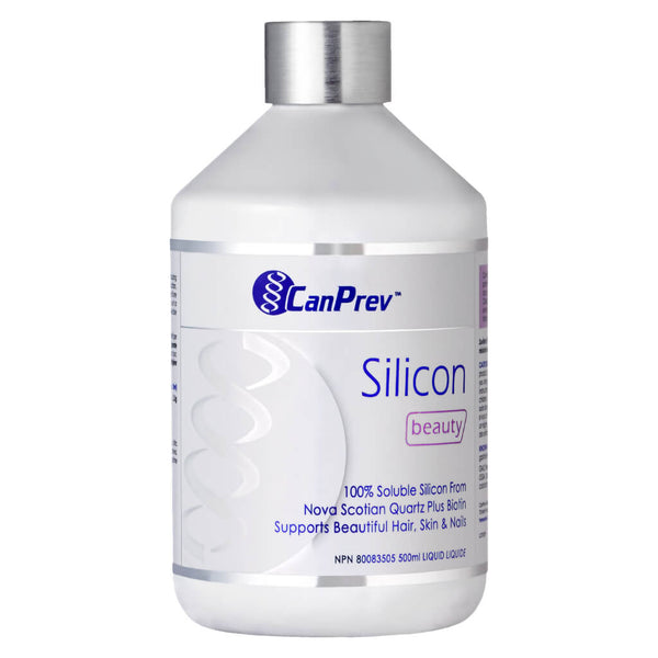 Bottle of CanPrev Silicon Beauty Liquid 500 Milliliters