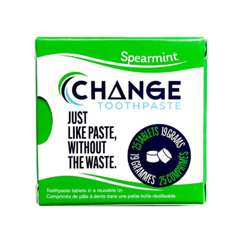 ChangeToothpaste ToothpasteTablets Spearmint TravelSize 25Tablets