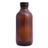 Earth's Aromatique - Amber Glass Round Bottle w/ Black Lid 4oz | Kolya Naturals, Canada