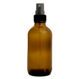 Amber Glass Bottle with Black Fine Mist Sprayer
