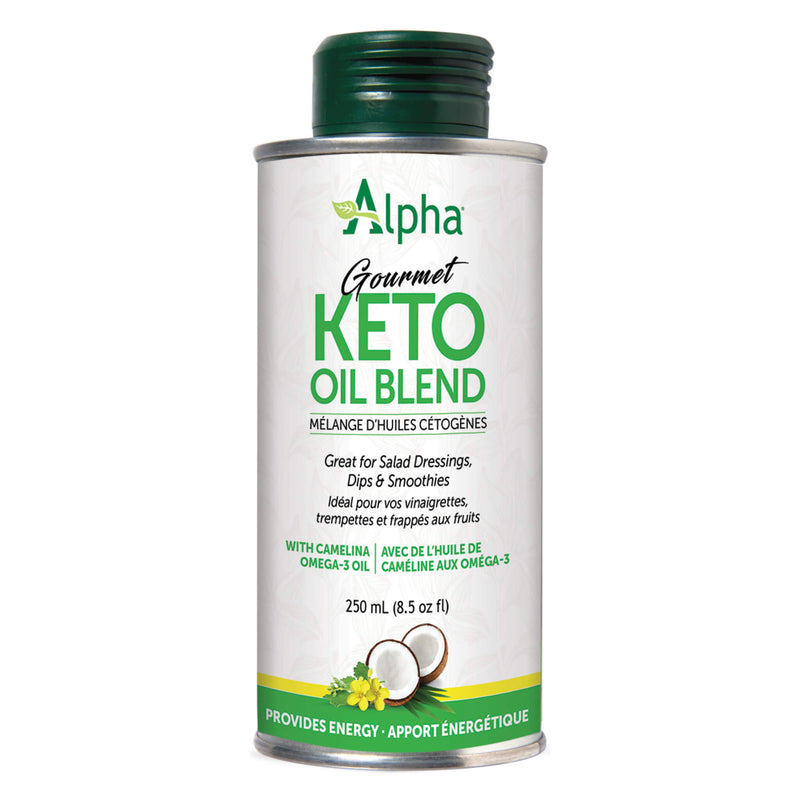 Can of Alpha Health Gourmet Keto Oil Blend 250ml