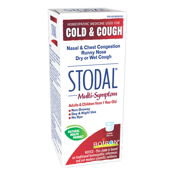 Box of Boiron Stodal® Multi-Symptom 200 Milliliters