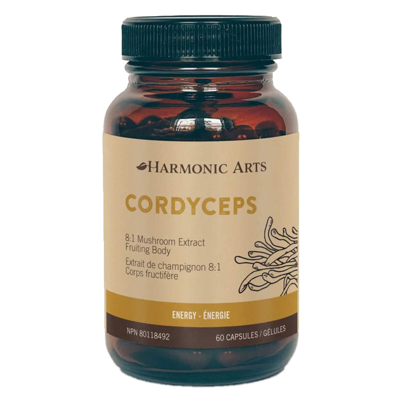 Bottle of HarmonicArts Cordyceps 60Capsules