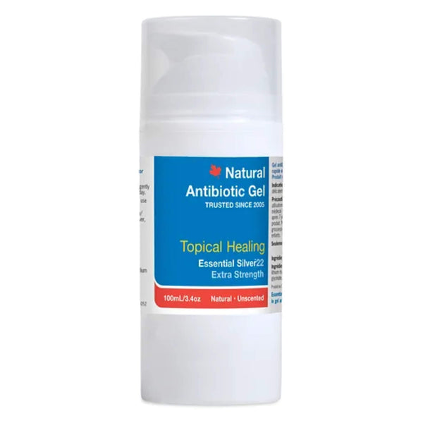 PumpBottle of EssentialSilver NaturalAntibioticGel Unscented 100ml