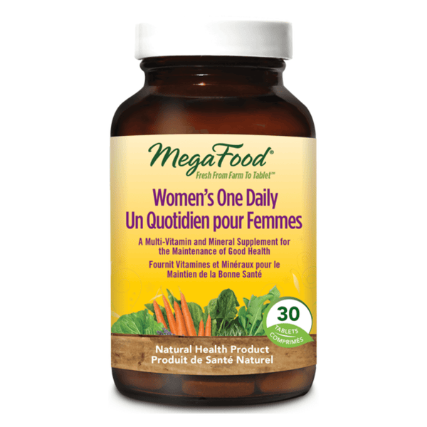 Bottle of MegaFood Women'sOnceDaily 30Tablets