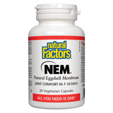 Natural Factors - NEM Natural Eggshell Membrane 30 Vegetarian Capsules | Optimum Health Vitamins, Canada