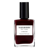 Bottle of Nailberry OxygenatedNailLacquer Noirberry 15ml