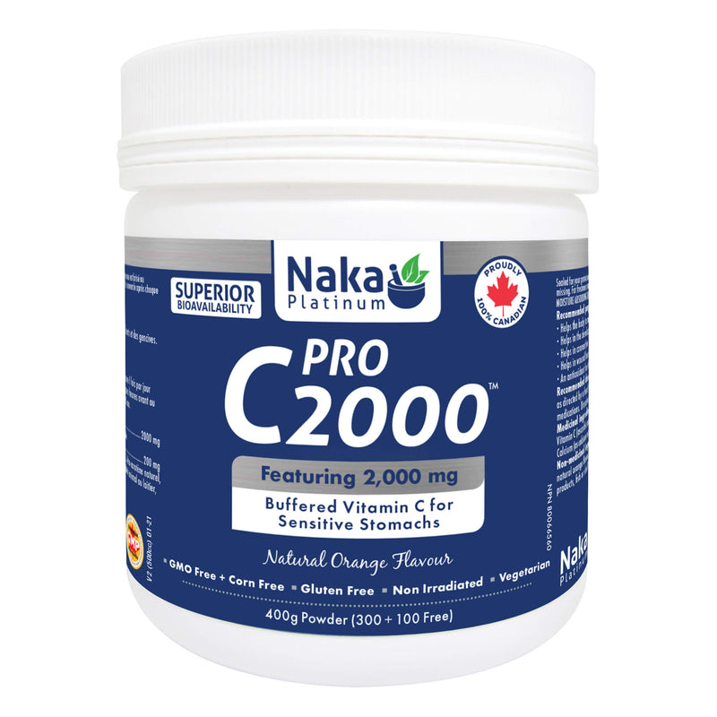 Tub of Naka ProC2000 NaturalOrangeFlavour 400gPowder