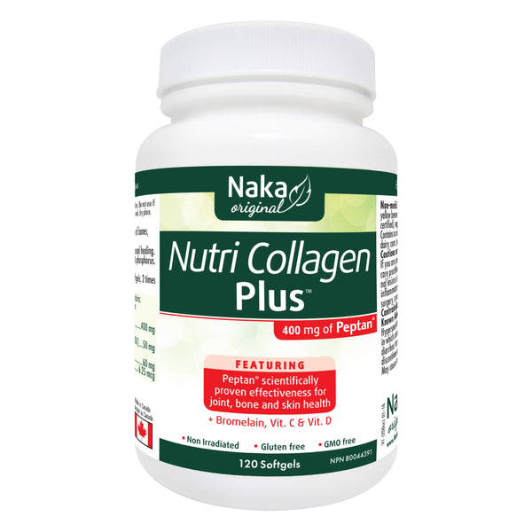 Bottle of Naka NutriCollagenPlus 120Softgels