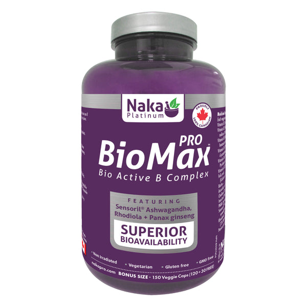 Bottle of Naka ProBioMax BComplex 150mVeggieCaps