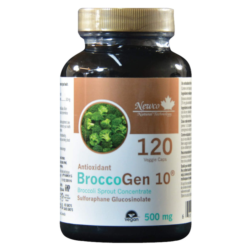 Bottle of NewCo BroccoGen10 120Capsules