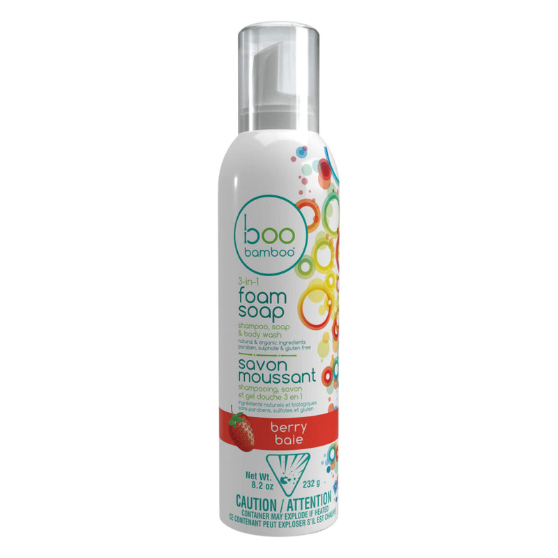 BooBamboo Kids 3-In-1 FoamSoap Berry 8.2oz/232g