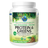 WholeEarth&Sea 100%FermentedOrganicProtein&Greens 21gVeganProteinPerServing OrganicVanillaChai 656g