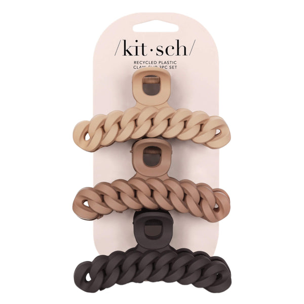 Kitsch Eco-Friendly ChainClawClip Neutral 3pcSet