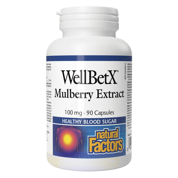 NaturalFactors WellBetX MulberryExtract 100mg 90Capsules