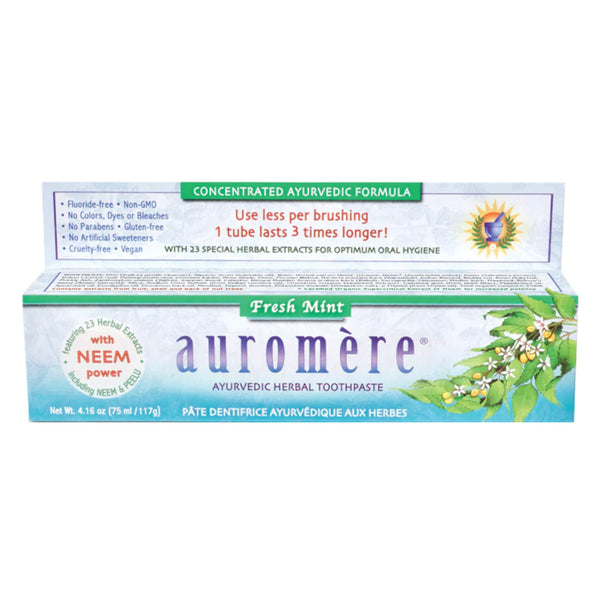 Auromere AyurvedicHerbalToothpaste FreshMint 75ml/117g