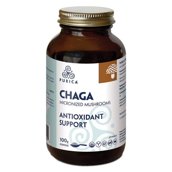 Purica ChagaMicronizedMushrooms AntioxidantSupport 100gPowder