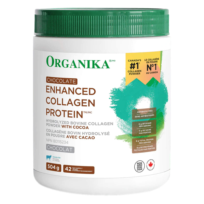 Organika EnhancedCollagenProtein Chocolate 42Servings  504g
