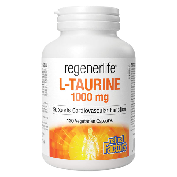 NaturalFactors Regenerlife L-Taurine 1000mg 120VegetarianCapsules