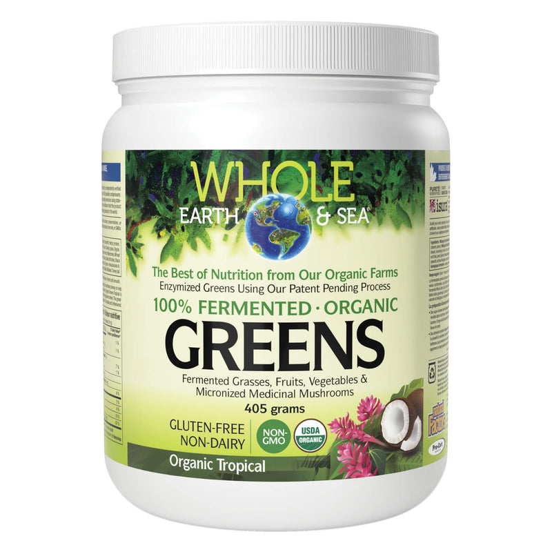 WholeEarth&Sea 100%FermentedOrganicGreens OrganicTropical 405g