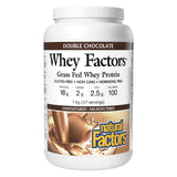 NaturalFactors WheyFactorsGrassFedWheyProtein DoubleChocolate 1Kg