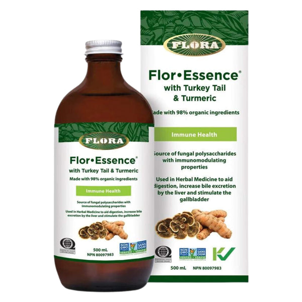 Flora Flor-Essence with TurkeyTail&Turmeric 500ml