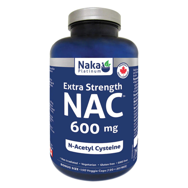 Bottle of Naka NutriNAC 600mg 150VeggieCaps