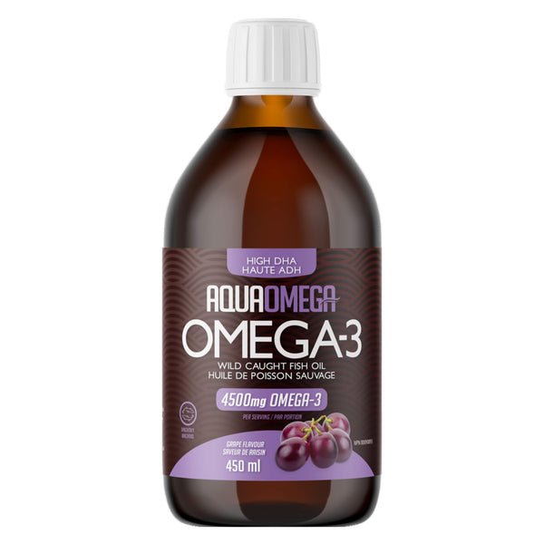 AquaOmega Omega-3 4500mgOmega3 450ml GrapeFlavour