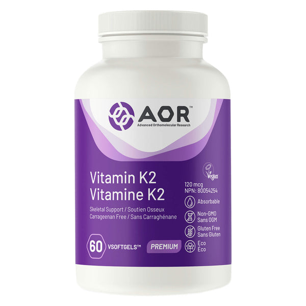 AOR VitaminK2 120mcg 60SoftGels