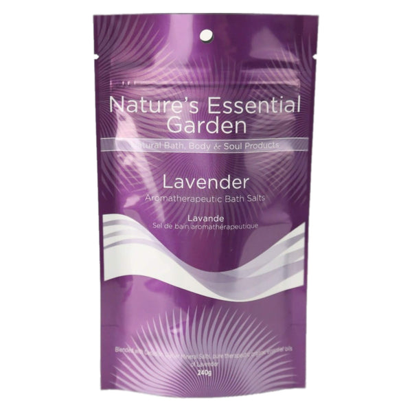 Nature'sEssentialGarden AromatherapeuticBathSalts Lavender 240g