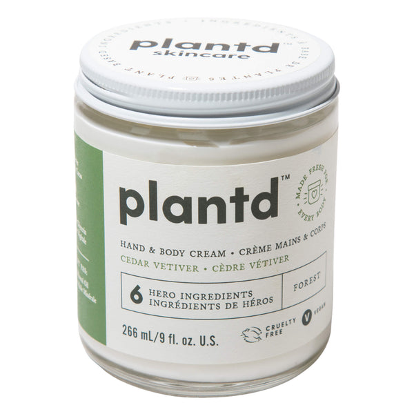 Jar of Plantd Hand&BodyCream Forest 266ml