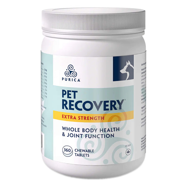 Bottle of Purica PetRecovery ExtraStrength 360Chews