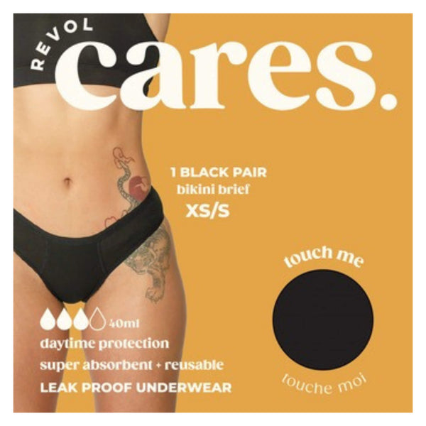 RevolCares BikiniBrief Black XS/S
