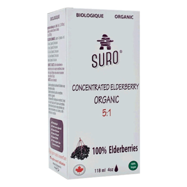 Box of Suro ConcentratedElderberryOrganic 5:1 118ml