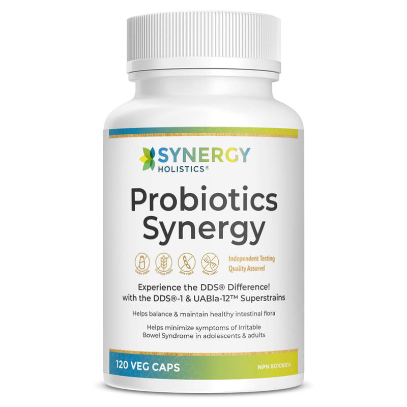 Bottle of SynergyHolistic ProbioticsSynergy 120VegCaps