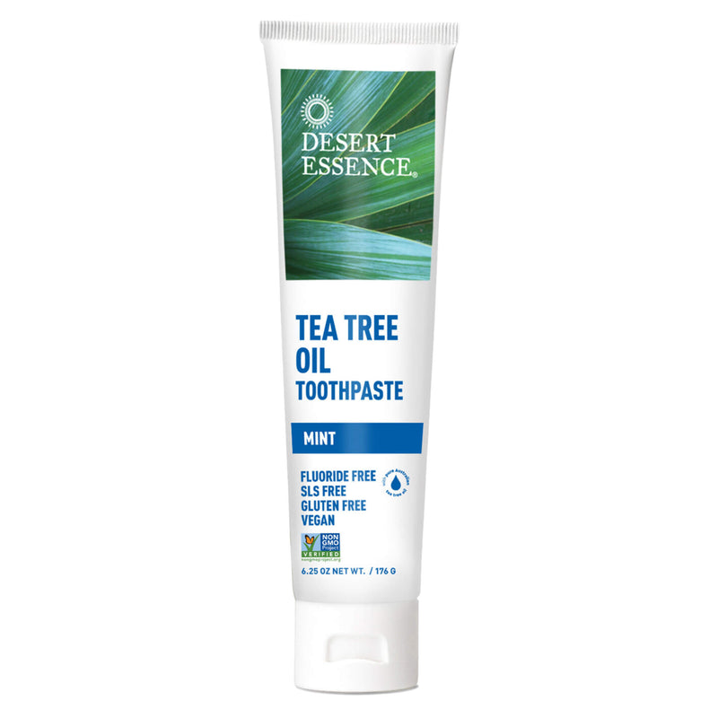 Bottle of Desert Essence Tea Tree Oil Toothpaste Mint 176g