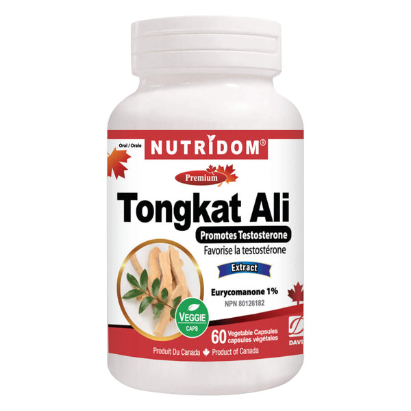 Bottle of Nutridom TongkatAli 60VegetableCapsules