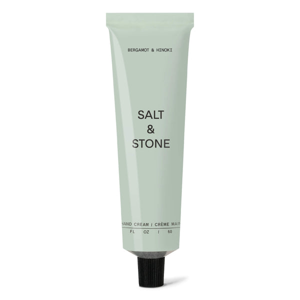 Tube of Salt and Stone Hand Cream Bergamot & Hinoki 60 mL