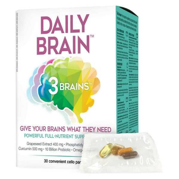 Box & Packet of 3 Brain Daily Brain 30 Packets