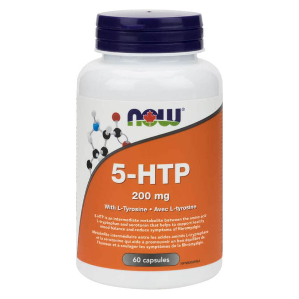 Bottle of 5-HTP 200 mg w/ L-Tyrosine 60 Capsules