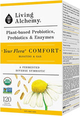 LivingAlchemy Plant-BasedProbioticsPrebiotics&Enzymes YourFloraComfort 120VeganCapsules