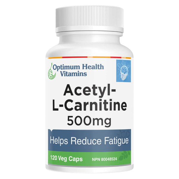 Bottle of Acetyl-L-Carnitine 120 Vegetable Capsules