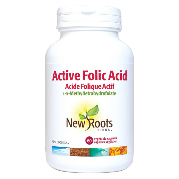Bottle of Active Folic Acid 60 Vegetable Capsules