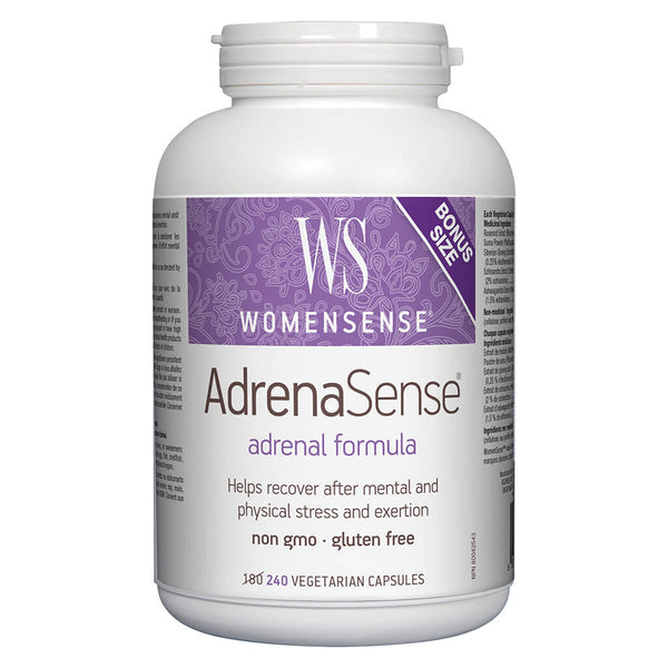 Bottle of AdrenaSense 180+60 Vegetarian Capsules