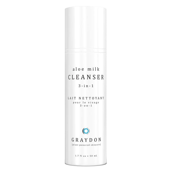 Bottle of Graydon Aloe Milk Cleanser 50 Milliliters