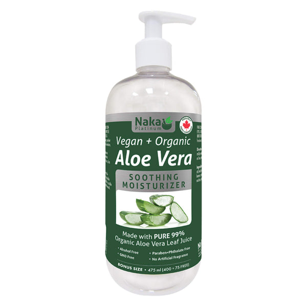 Pump Bottle of Naka Aloe Vera Soothing Moisturizer 400 + 75 Milliliters