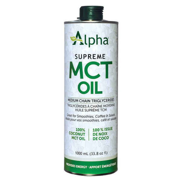 Can of Alpha Health Supreme MCT Oil 1000 mL