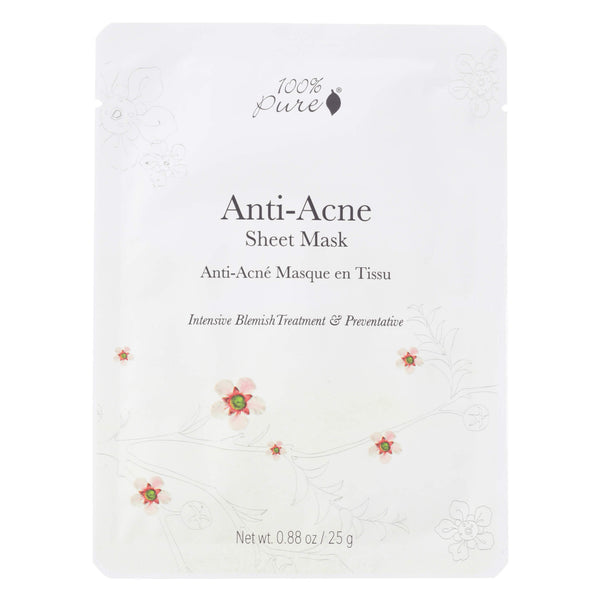 100% Pure Anti-Acne Sheet Mask 25 Grams