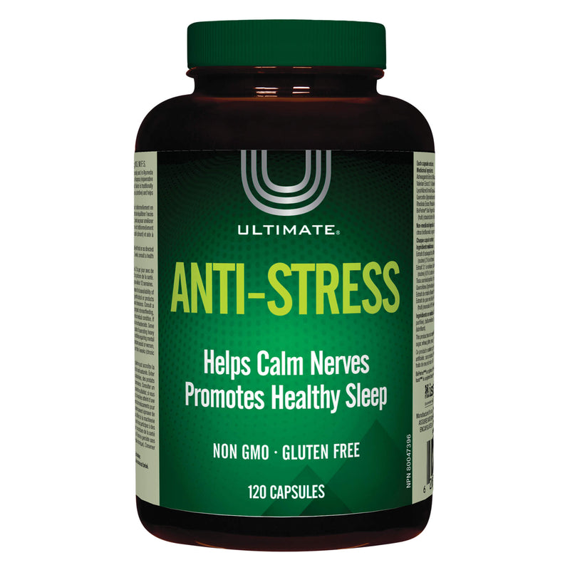 Bottle of Ultimate Anti-Stress Formula 120 Capsules