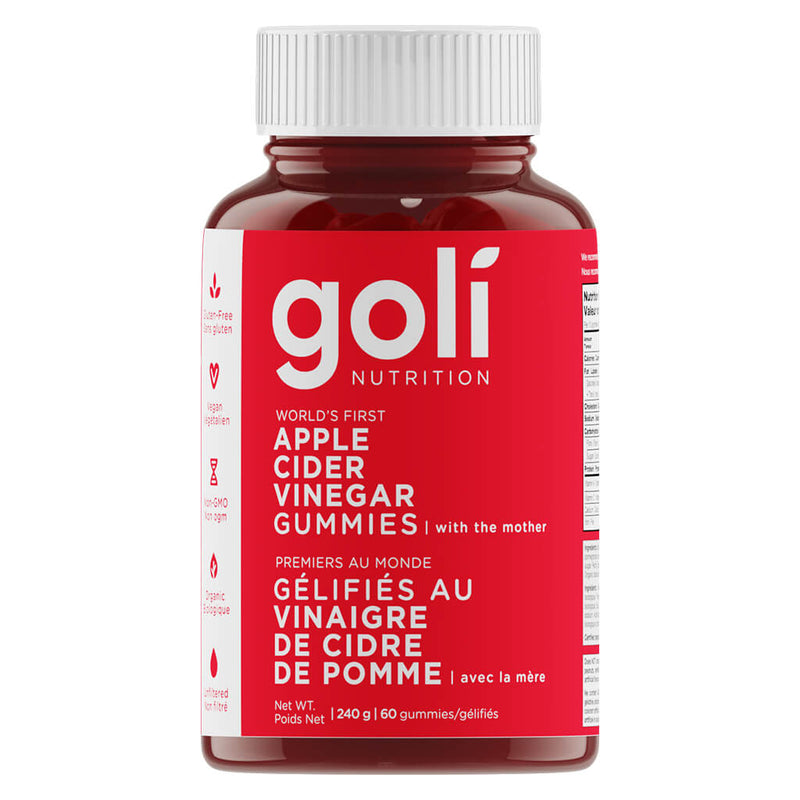 Bottle of Goli Apple Cider Vinegar Gummies 60 Chewables